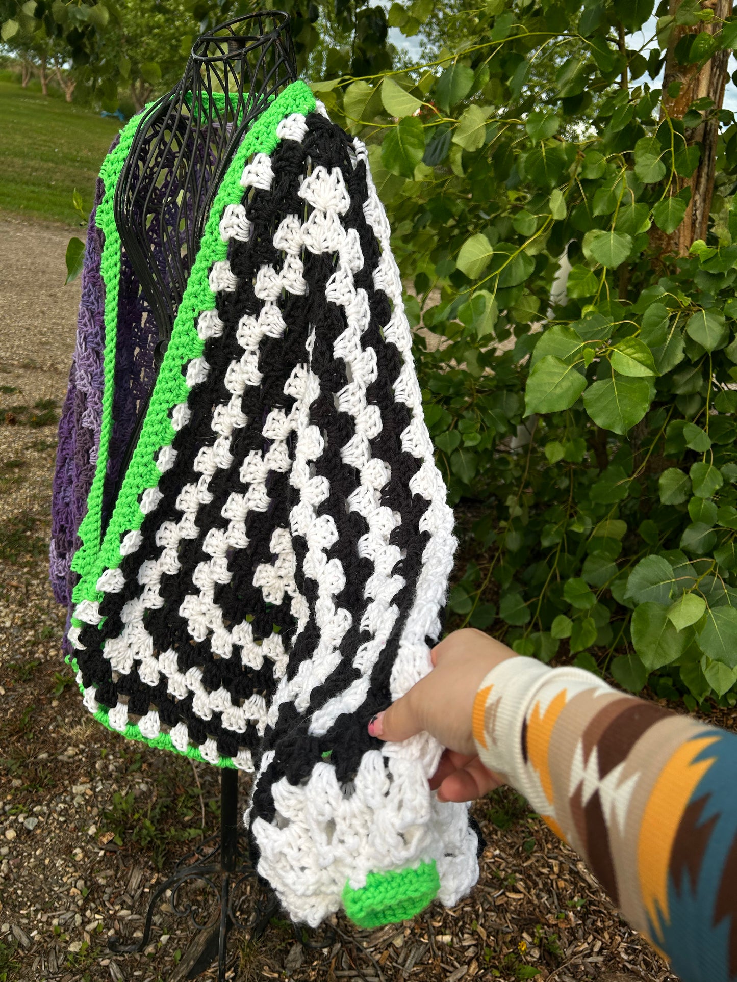 Beetle Juice Inspired Cardigan