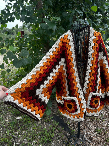 Sunset Flower Fall Cardigan